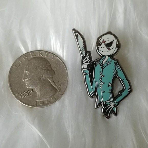 Jack Skellington as Jason Voorhees Enamel Pin - Picture 2 of 6